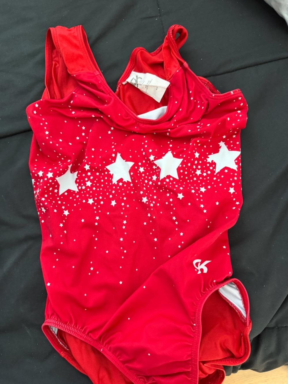 GK Red Star Pattern Girls' One-Piece Swimsuit